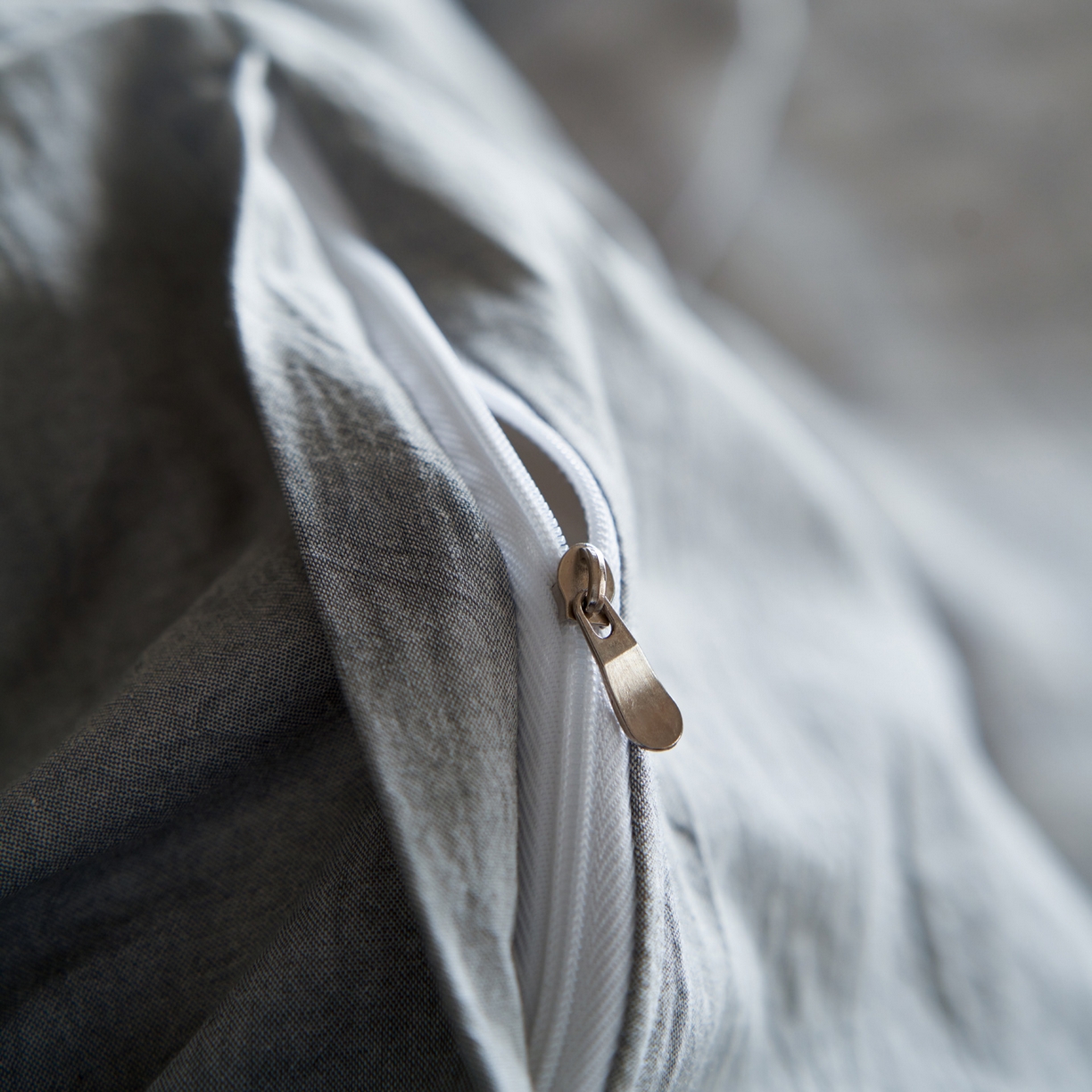 91家纺网 家纺一手货源 找家纺 如一 2026新款色织提花全棉水洗棉纯棉四件套第二批 浮光-灰