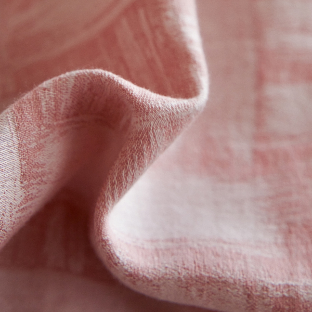 91家纺网 家纺一手货源 找家纺 如一 2026新款色织提花全棉水洗棉纯棉四件套第二批 浮光-粉