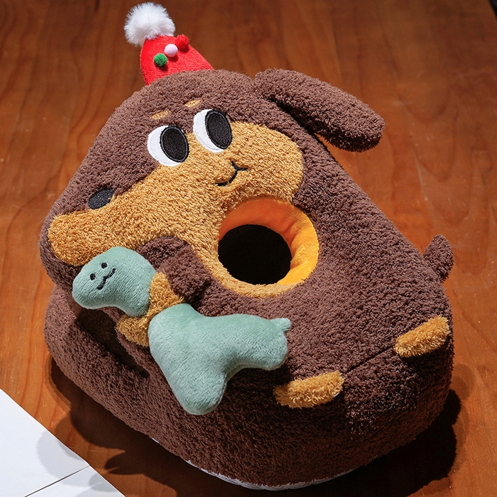 91家纺网 家纺一手货源 找家纺 仟亿莱 2026新款抱娃腊肠狗双面午睡枕 枕头枕芯 双面开心恐龙