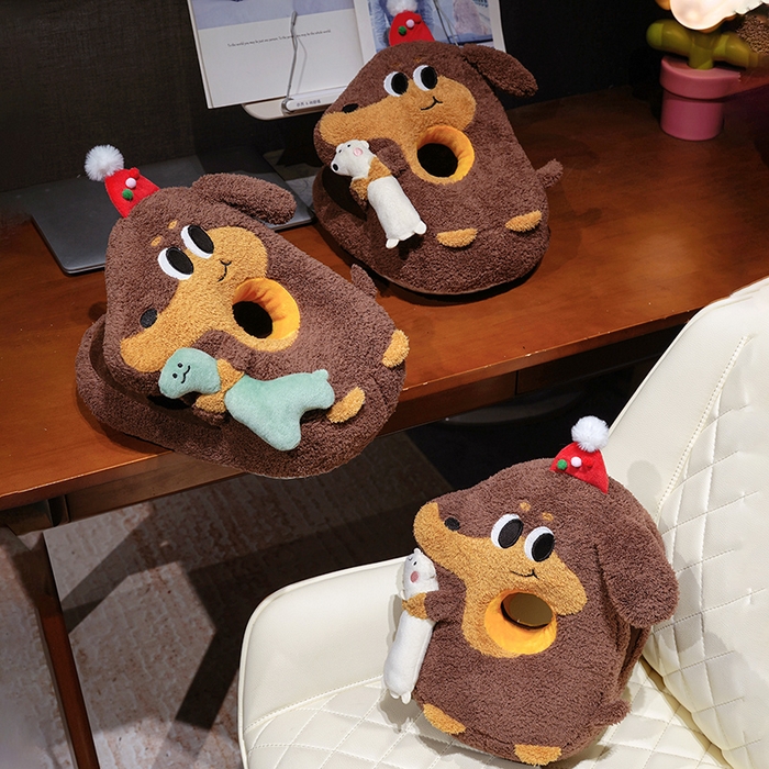 91家纺网 家纺一手货源 找家纺 仟亿莱 2026新款抱娃腊肠狗双面午睡枕 枕头枕芯 组合图仅供展示不可下单