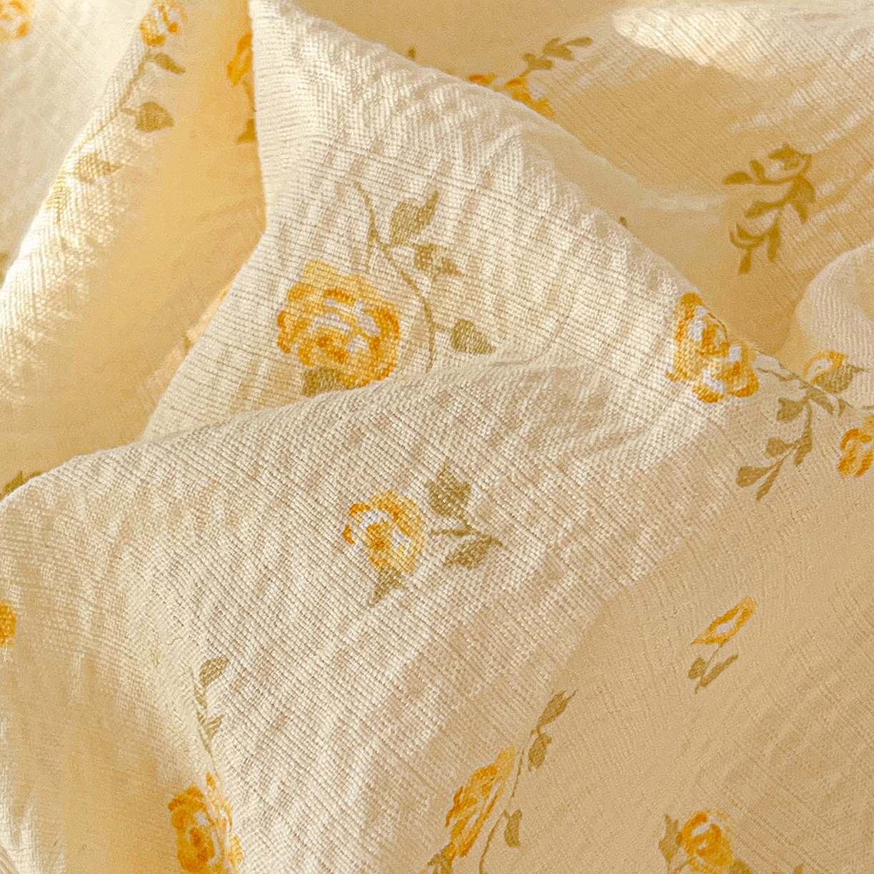 91家纺网 家纺一手货源 找家纺 仟人梦 2026新款云感双层纱印花单床笠床笠单件 舒芙蕾