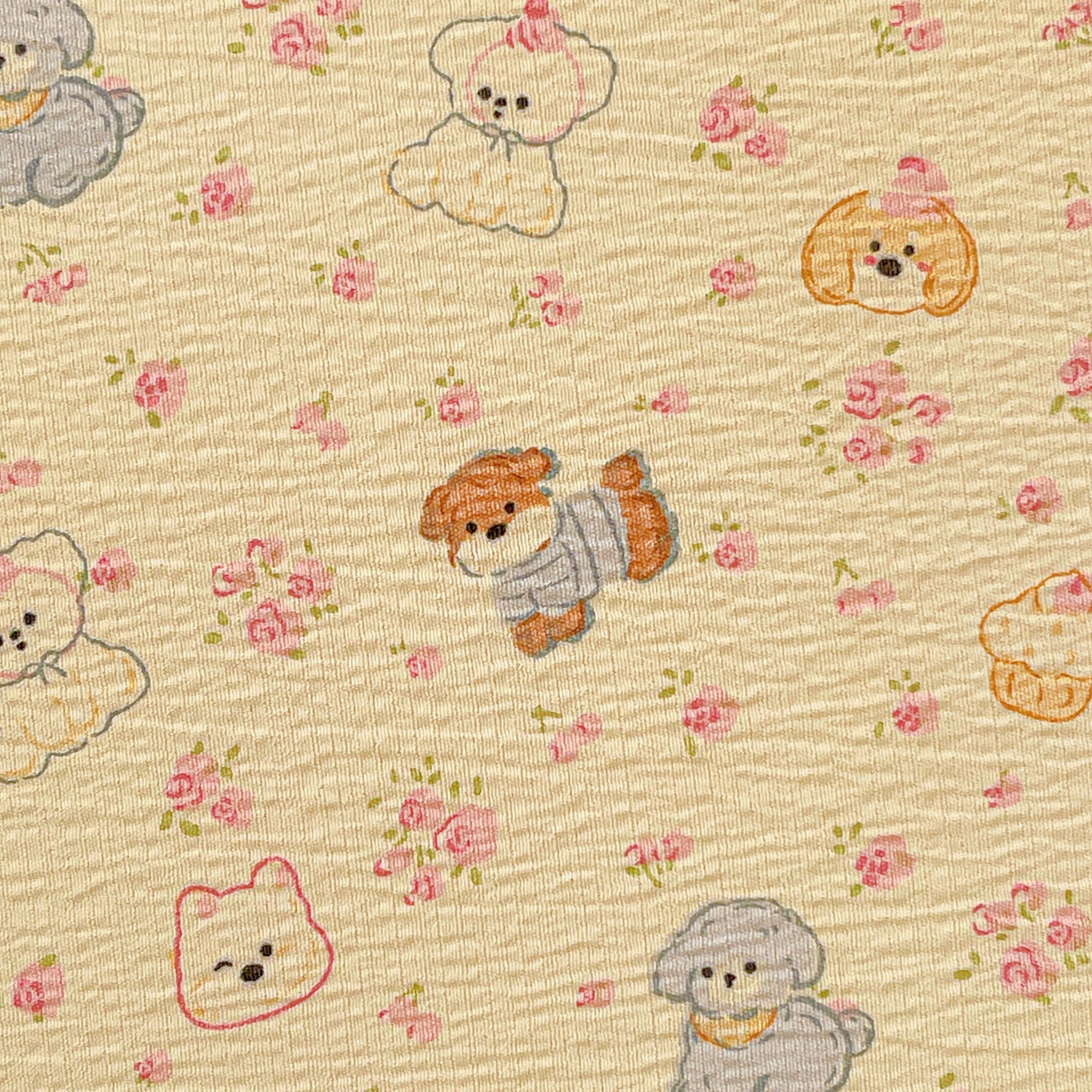 91家纺网 家纺一手货源 找家纺 仟人梦 2026新款云感双层纱印花单床笠床笠单件 西高地