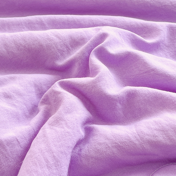 91家纺网 家纺一手货源 找家纺 默忆 2026新款A类双层纱水洗棉麻大豆夏被被子被芯 熏衣紫