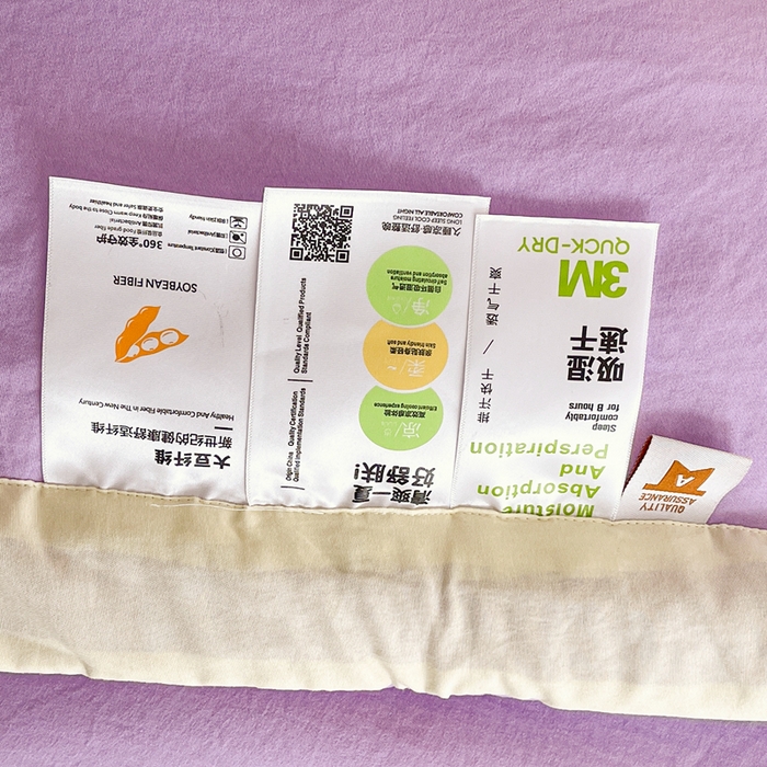 91家纺网 家纺一手货源 找家纺 默忆 2026新款A类双层纱水洗棉麻大豆夏被被子被芯 熏衣紫