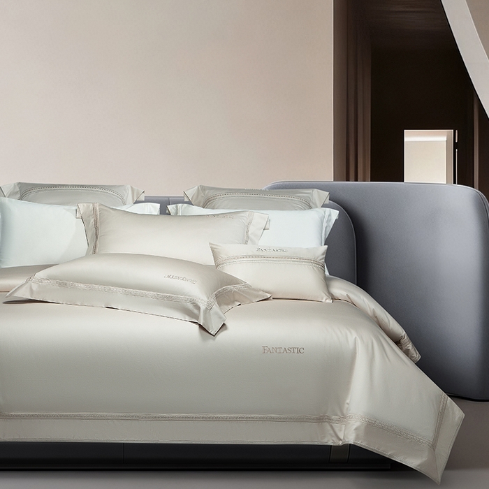 91家纺网 家纺一手货源 找家纺 （总）诗黛尔 2026春夏新款长绒棉刺绣四件套-逸美系列