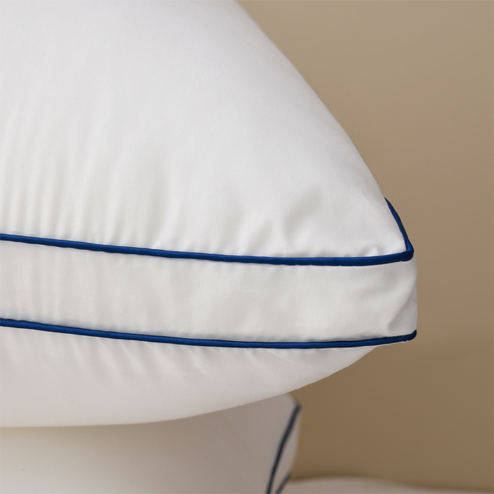 91家纺网 家纺一手货源 找家纺 （总）浩宇家纺 2026新款蓝线立体枕芯枕壳枕皮成人家用枕头外贸平台款2601