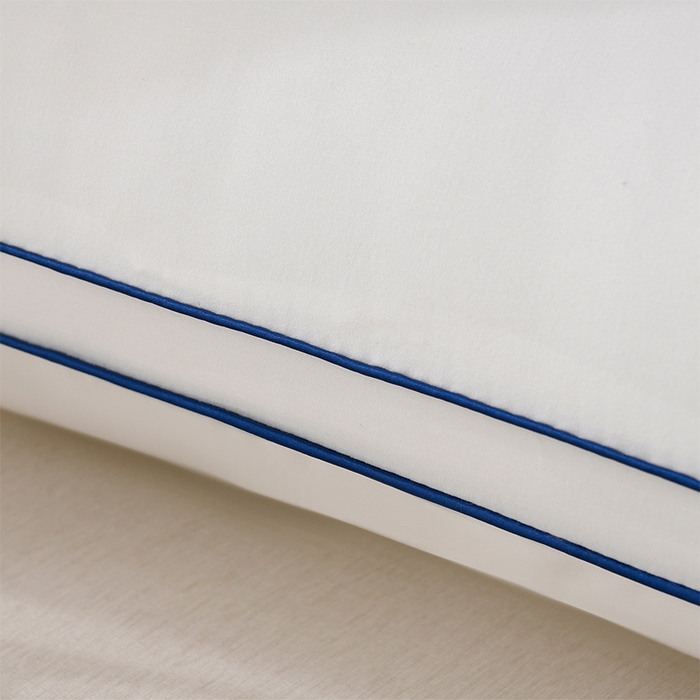 91家纺网 家纺一手货源 找家纺 （总）浩宇家纺 2026新款蓝线立体枕芯枕壳枕皮成人家用枕头外贸平台款2601