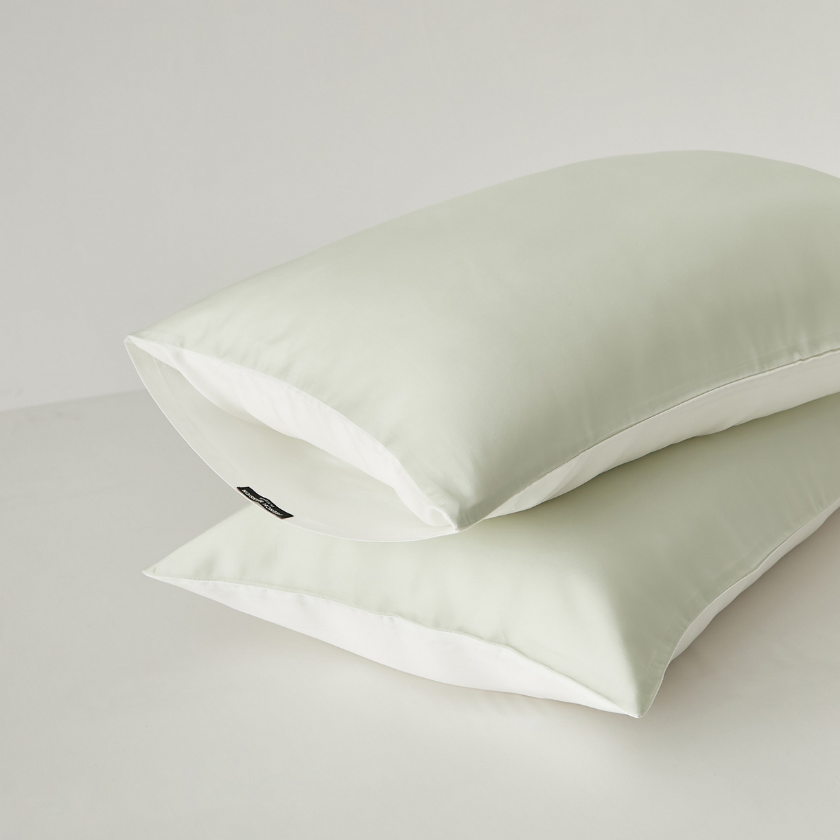 91家纺网 家纺一手货源 找家纺 EH家居 2026春夏新款简约纯色天丝单品枕套（AB版）（被套同款） 仲夏-星河青