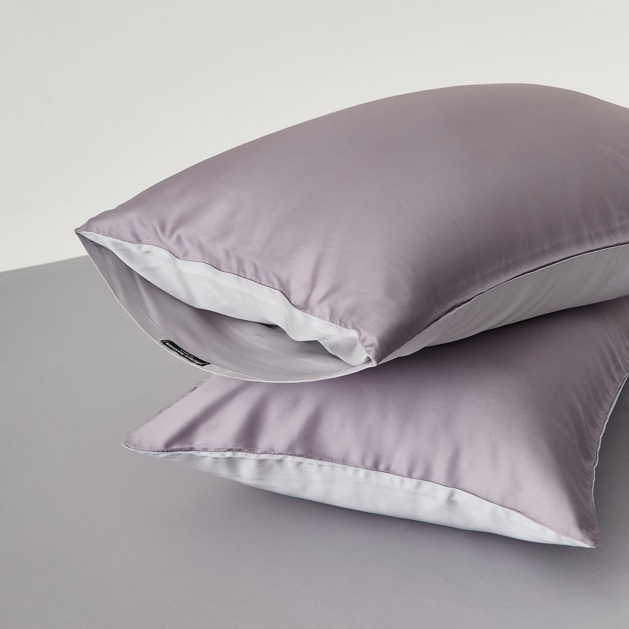 91家纺网 家纺一手货源 找家纺 （总）EH家居 2026春夏新款简约纯色天丝单品枕套（AB版）（被套同款）