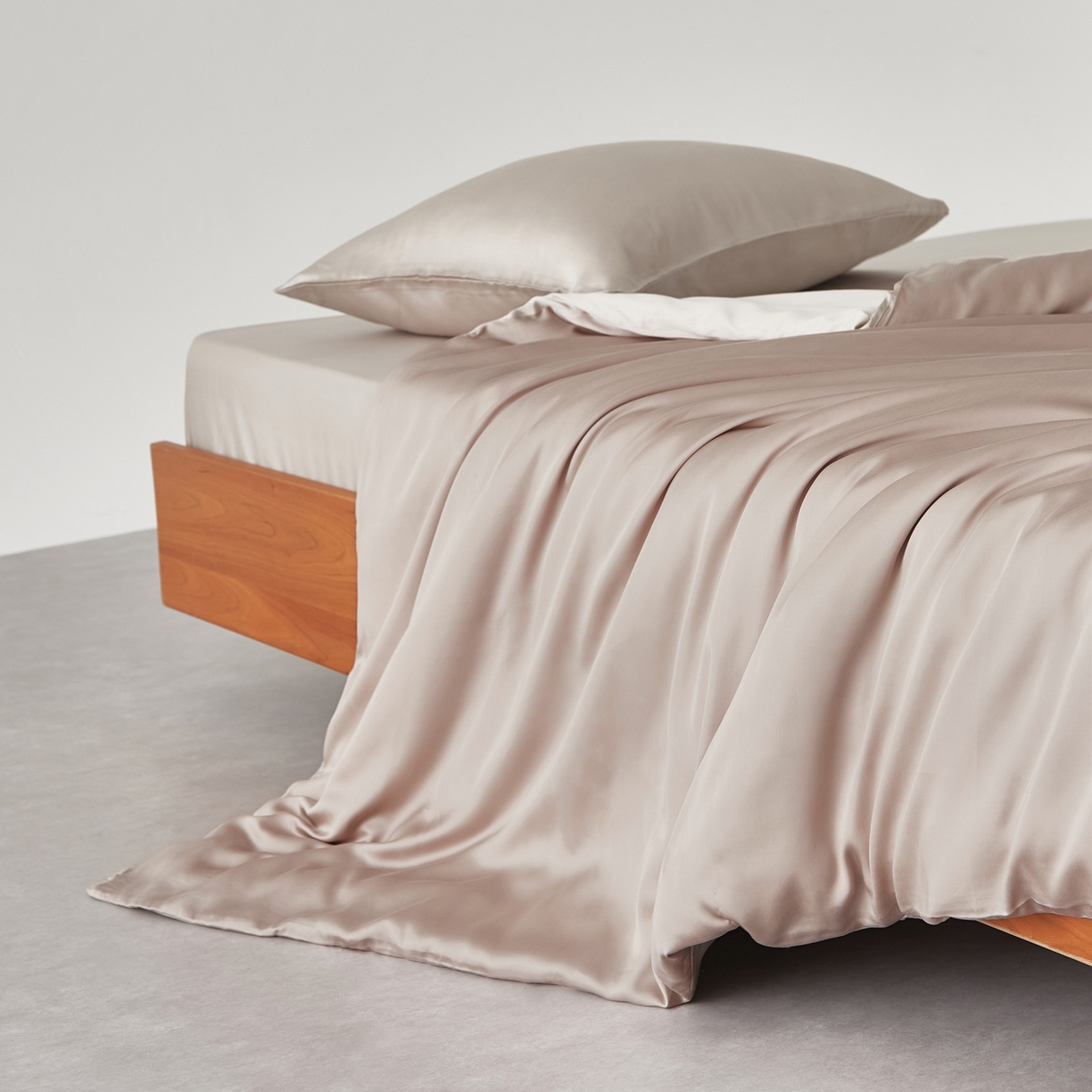 91家纺网 家纺一手货源 找家纺 （总）EH家居 2026春夏新款简约纯色天丝单品被套