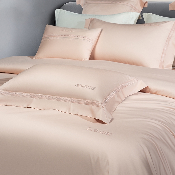 91家纺网 家纺一手货源 找家纺 （总）诗黛尔 2026春夏新款长绒棉刺绣四件套-逸美系列