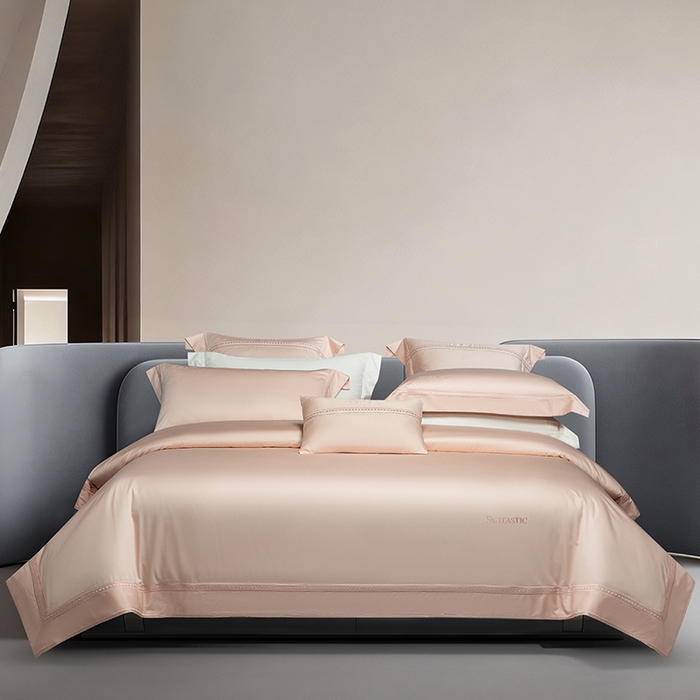 91家纺网 家纺一手货源 找家纺 （总）诗黛尔 2026春夏新款长绒棉刺绣四件套-逸美系列