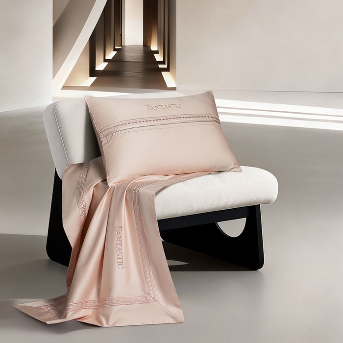 91家纺网 家纺一手货源 找家纺 （总）诗黛尔 2026春夏新款长绒棉刺绣四件套-逸美系列