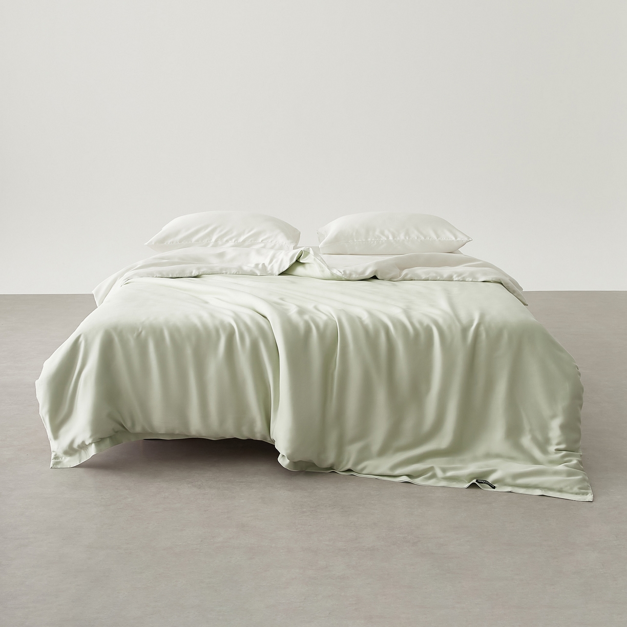 91家纺网 家纺一手货源 找家纺 EH家居 2026春夏新款简约纯色天丝单品被套 仲夏-星河青