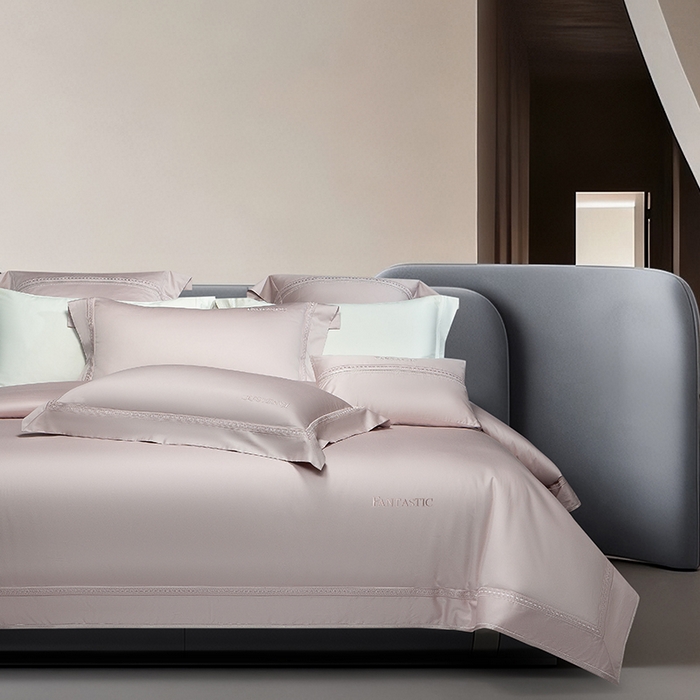 诗黛尔 2026春夏新款长绒棉刺绣四件套-逸美系列 逸美-淡雅紫