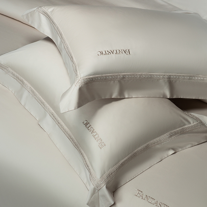 91家纺网 家纺一手货源 找家纺 诗黛尔 2026春夏新款长绒棉刺绣四件套-逸美系列 逸美-香槟金