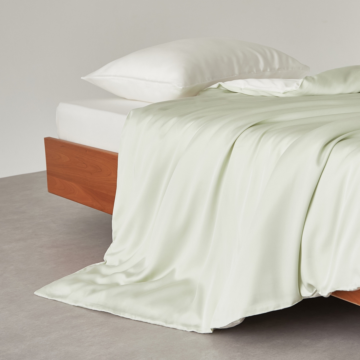 91家纺网 家纺一手货源 找家纺 EH家居 2026春夏新款简约纯色天丝单品被套 仲夏-星河青