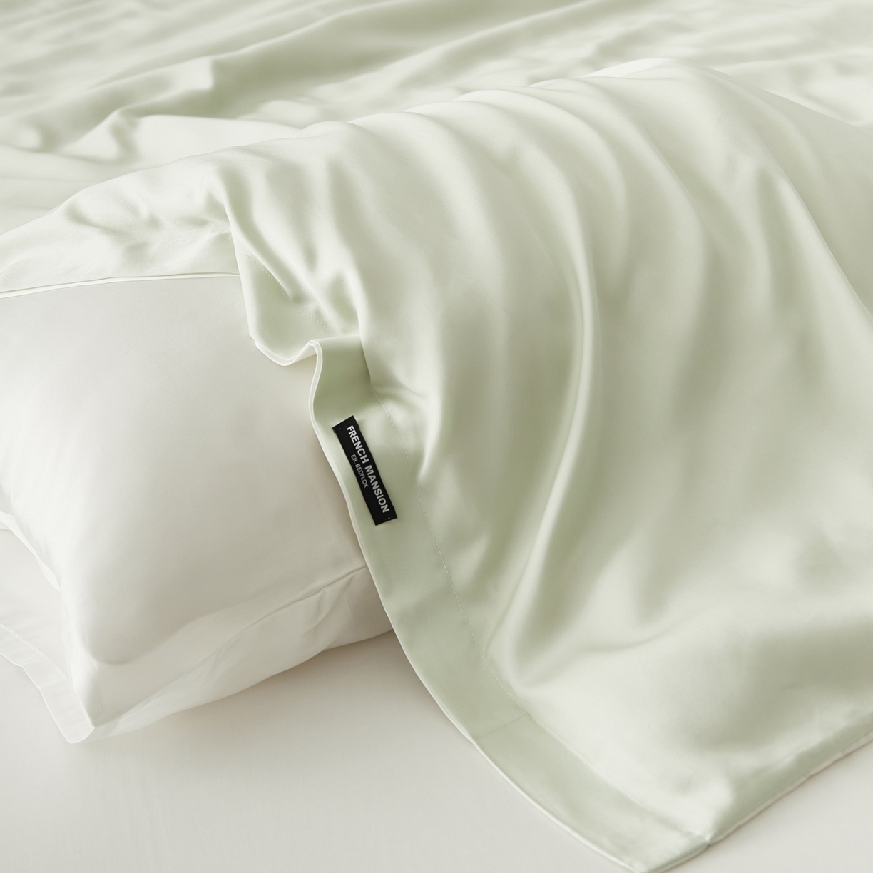 91家纺网 家纺一手货源 找家纺 EH家居 2026春夏新款简约纯色天丝单品被套 仲夏-星河青