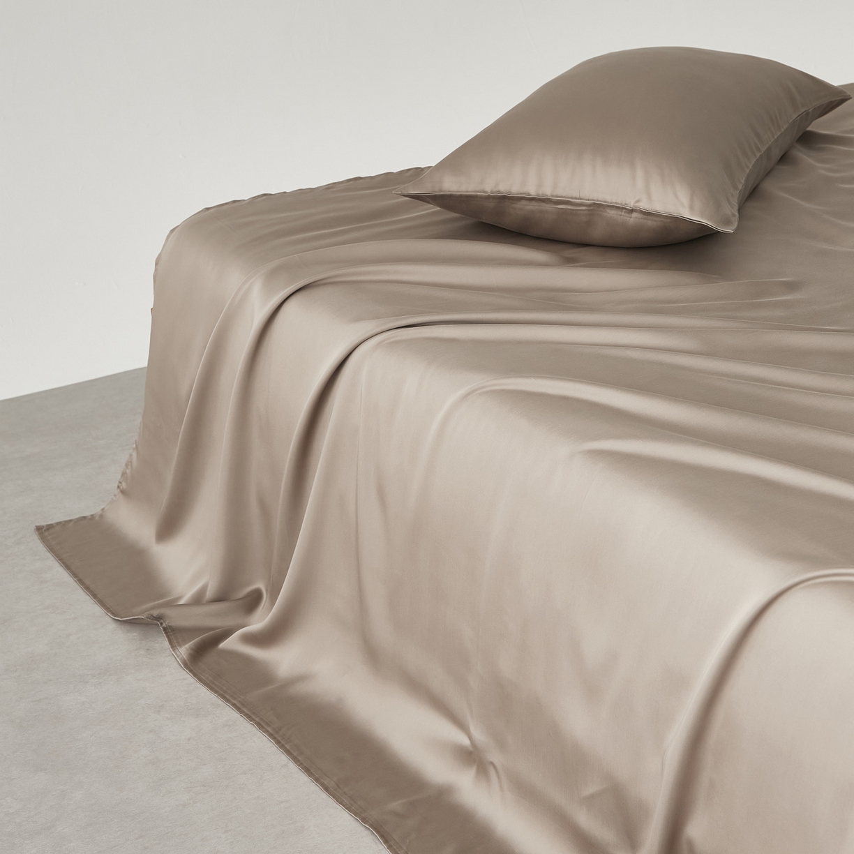 91家纺网 家纺一手货源 找家纺 （总）EH家居 2026春夏新款简约纯色天丝单品床单