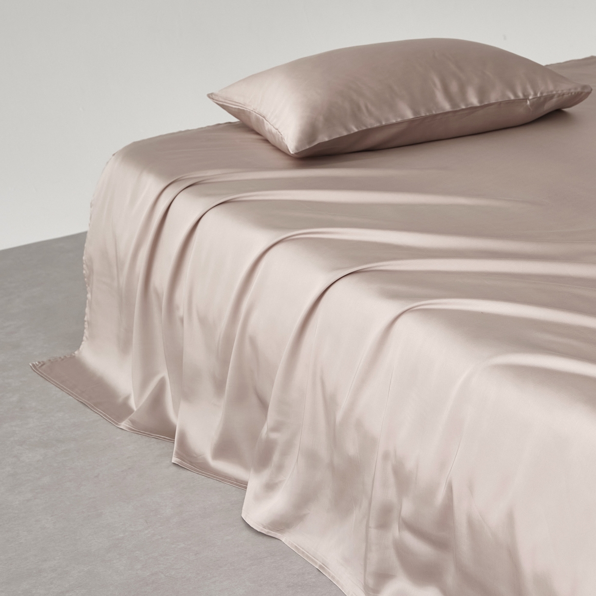 91家纺网 家纺一手货源 找家纺 （总）EH家居 2026春夏新款简约纯色天丝单品床单