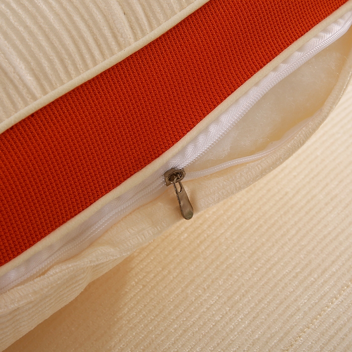 91家纺网 家纺一手货源 找家纺 浩宇家纺 2026新款雪尼绒枕头枕芯单人刺绣护颈枕成人家用舒适款6304 姜舒暖-立体白色