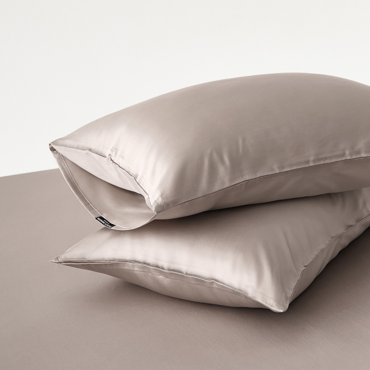 （总）EH家居 2026春夏新款简约纯色天丝单品枕套（AA版）（床单床笠同款）