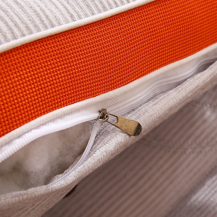 91家纺网 家纺一手货源 找家纺 浩宇家纺 2026新款雪尼绒枕头枕芯单人刺绣护颈枕成人家用舒适定型款6305 姜舒暖-分区灰色