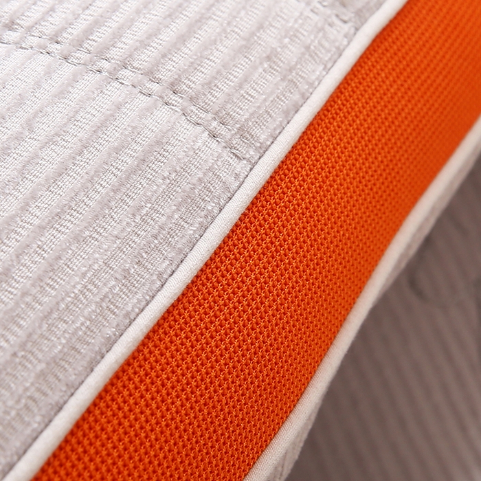 91家纺网 家纺一手货源 找家纺 浩宇家纺 2026新款雪尼绒枕头枕芯单人刺绣护颈枕成人家用舒适定型款6305 姜舒暖-分区灰色