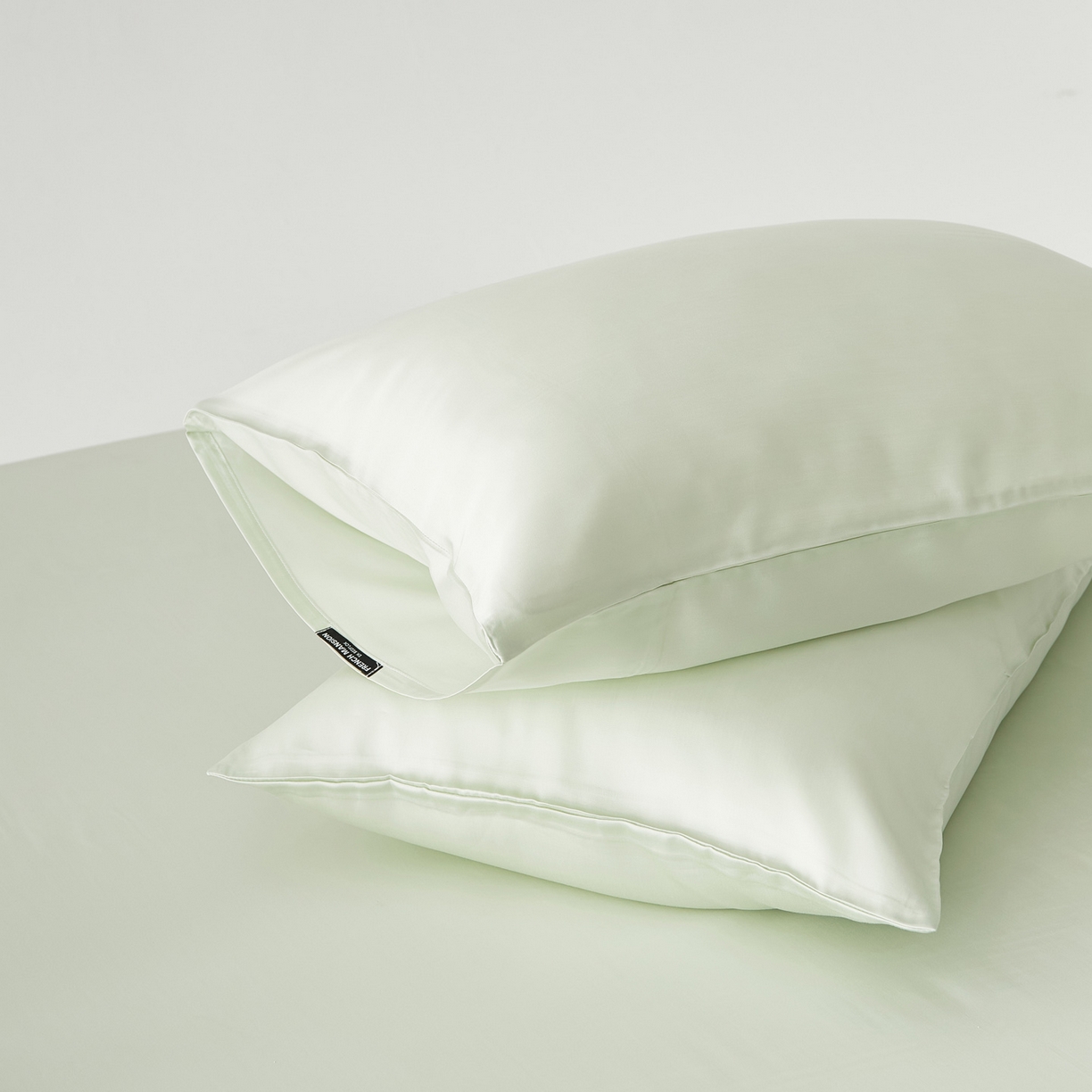 91家纺网 家纺一手货源 找家纺 （总）EH家居 2026春夏新款简约纯色天丝单品枕套（AA版）（床单床笠同款）