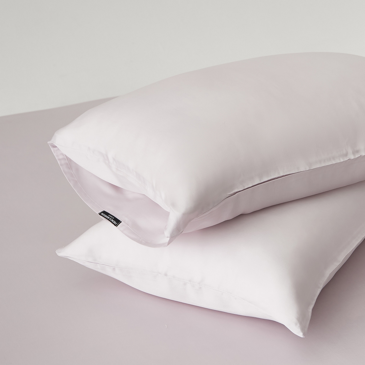 91家纺网 家纺一手货源 找家纺 （总）EH家居 2026春夏新款简约纯色天丝单品枕套（AA版）（床单床笠同款）