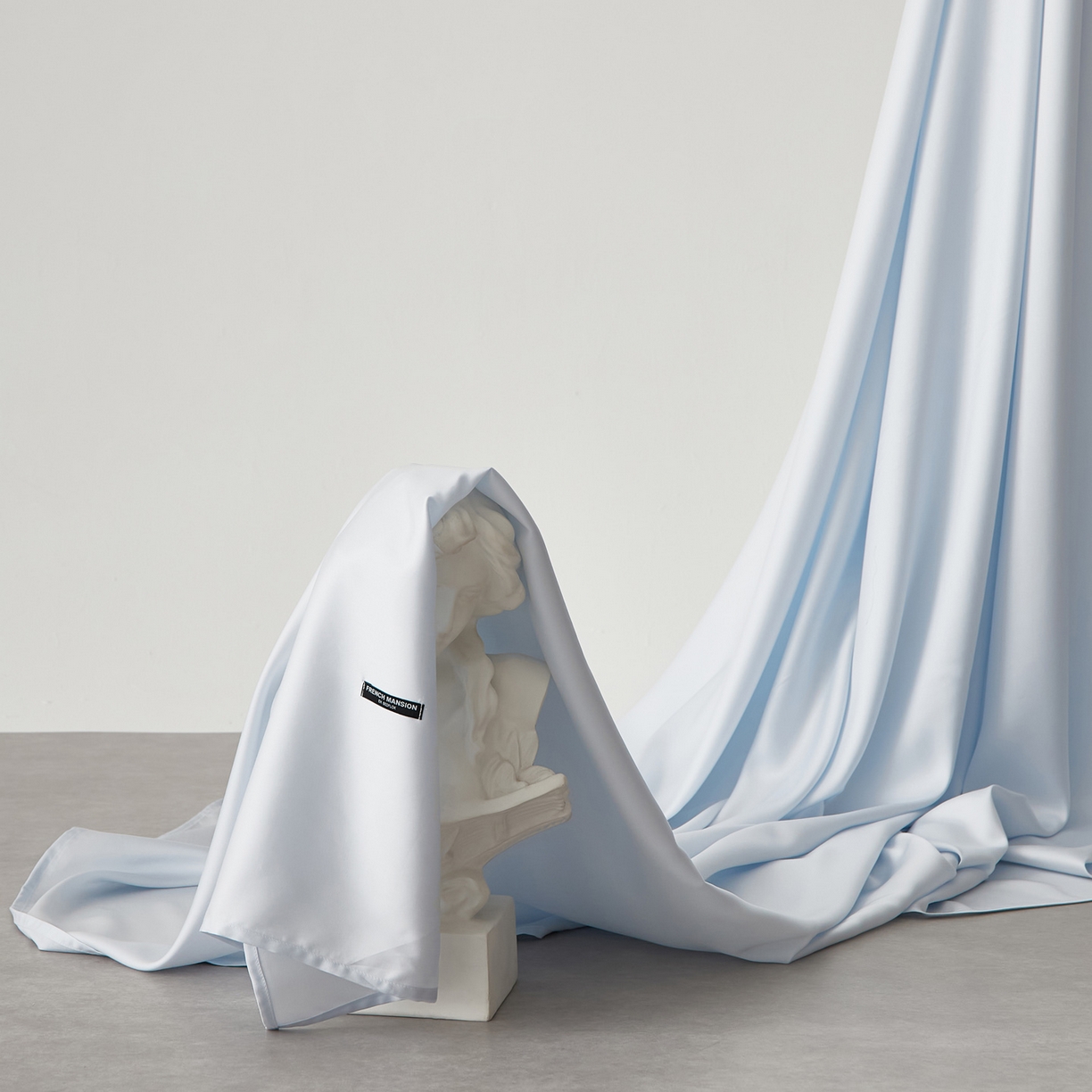 91家纺网 家纺一手货源 找家纺 EH家居 2026春夏新款简约纯色天丝单品床单 云岚色