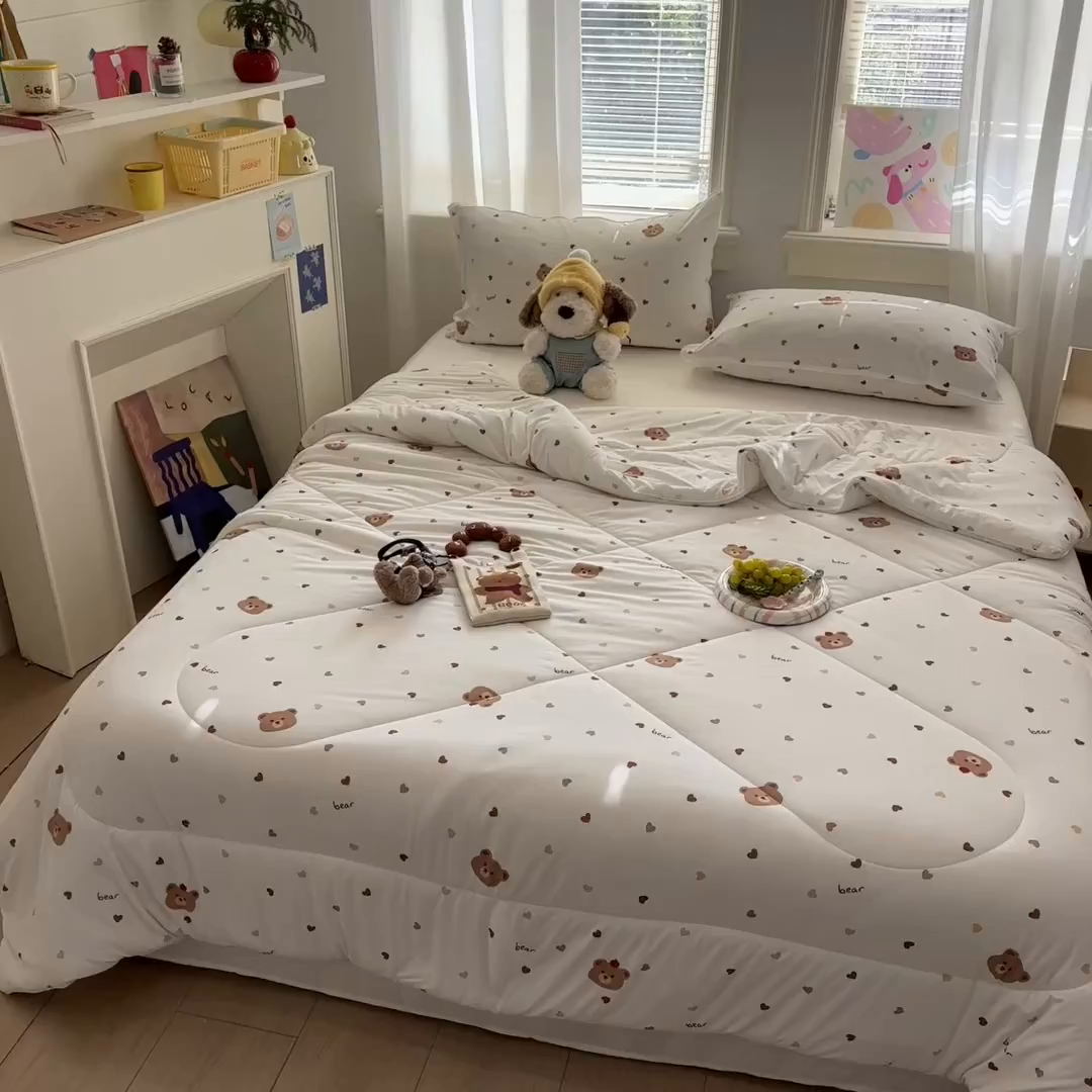 91家纺网 家纺一手货源 找家纺 （总）益多眠 【同款超低价】2026新款锦氨夏凉被凉感丝夏被空调被单人夏被自带凉感冰丝夏被【四周踩棉】