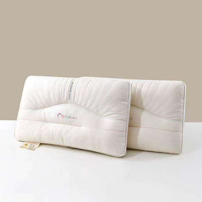 91家纺网 家纺一手货源 找家纺 宇诺家纺 2026新款雪尼绒分区护颈枕头枕芯 白色