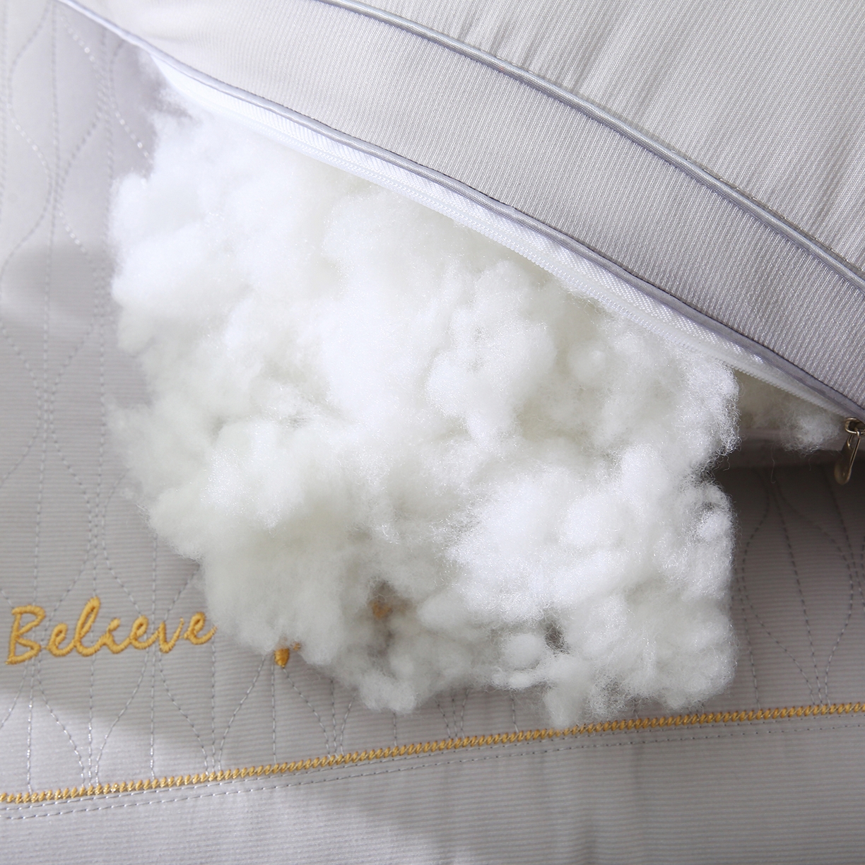 91家纺网 家纺一手货源 找家纺 浩宇家纺 2026新款枕头枕芯步步高升枕刺绣护颈枕学生宿舍舒适定型款6307 步步高升枕-星灰