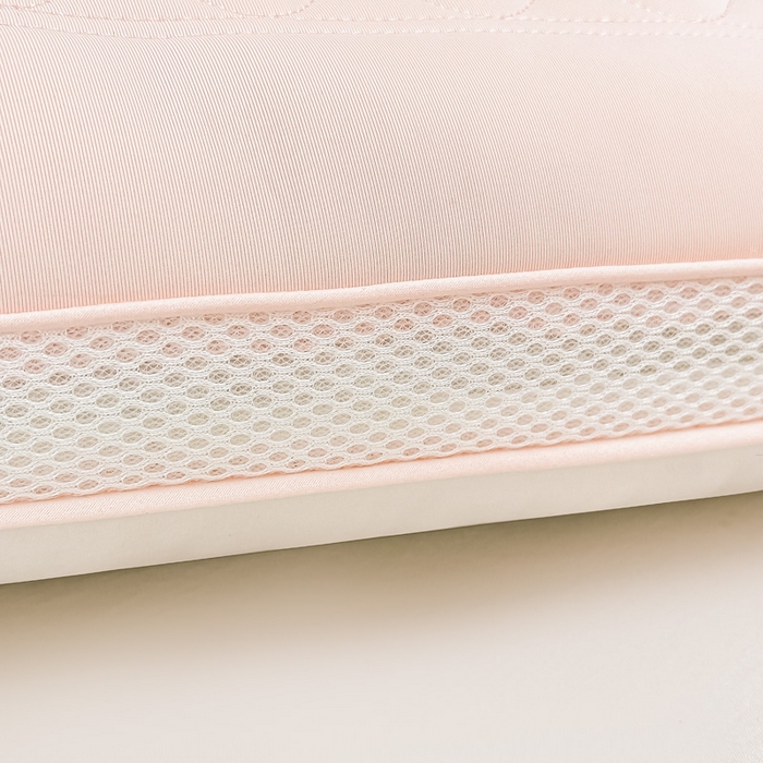 91家纺网 家纺一手货源 找家纺 浩宇家纺 2026新款冰丝凉感枕头枕芯刺绣护颈枕成人家用舒适定型款6308 粉色