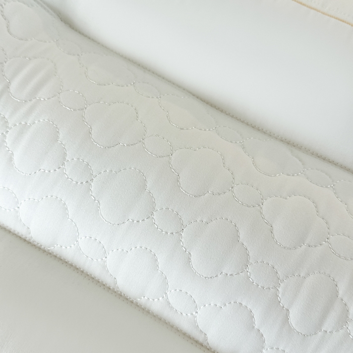 91家纺网 家纺一手货源 找家纺 浩宇家纺 2026新款柔软好睡眠牛油果枕头枕芯富到牛油刺绣护颈枕成人定型款6309 富到牛油-白