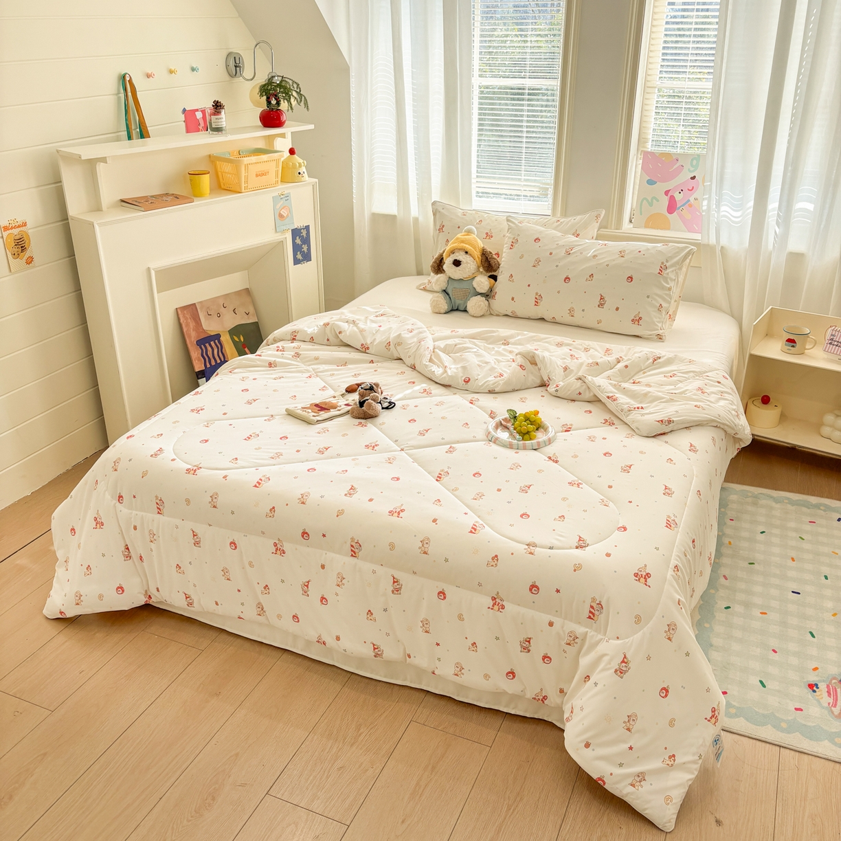 91家纺网 家纺一手货源 找家纺 益多眠 【同款超低价】2026新款锦氨夏凉被凉感丝夏被空调被单人夏被自带凉感冰丝夏被【四周踩棉】 星星人