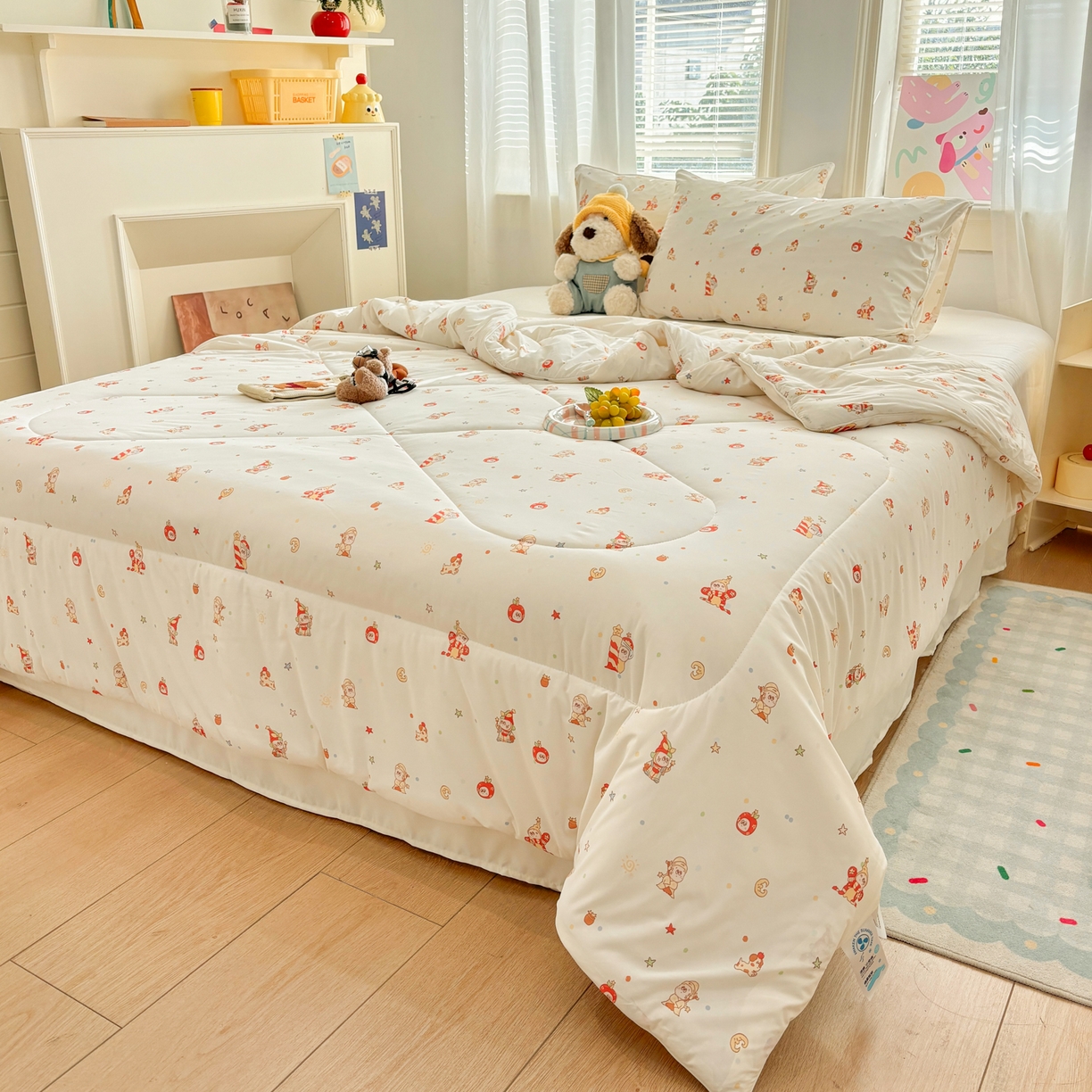 91家纺网 家纺一手货源 找家纺 益多眠 【同款超低价】2026新款锦氨夏凉被凉感丝夏被空调被单人夏被自带凉感冰丝夏被【四周踩棉】 星星人