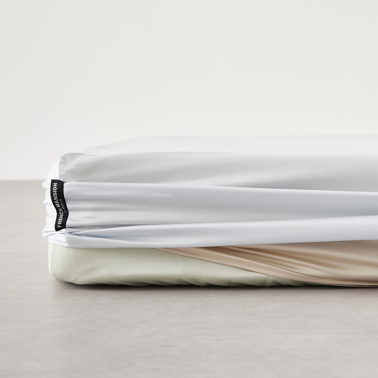 91家纺网 家纺一手货源 找家纺 EH家居 2026春夏新款简约纯色天丝单品床笠 all