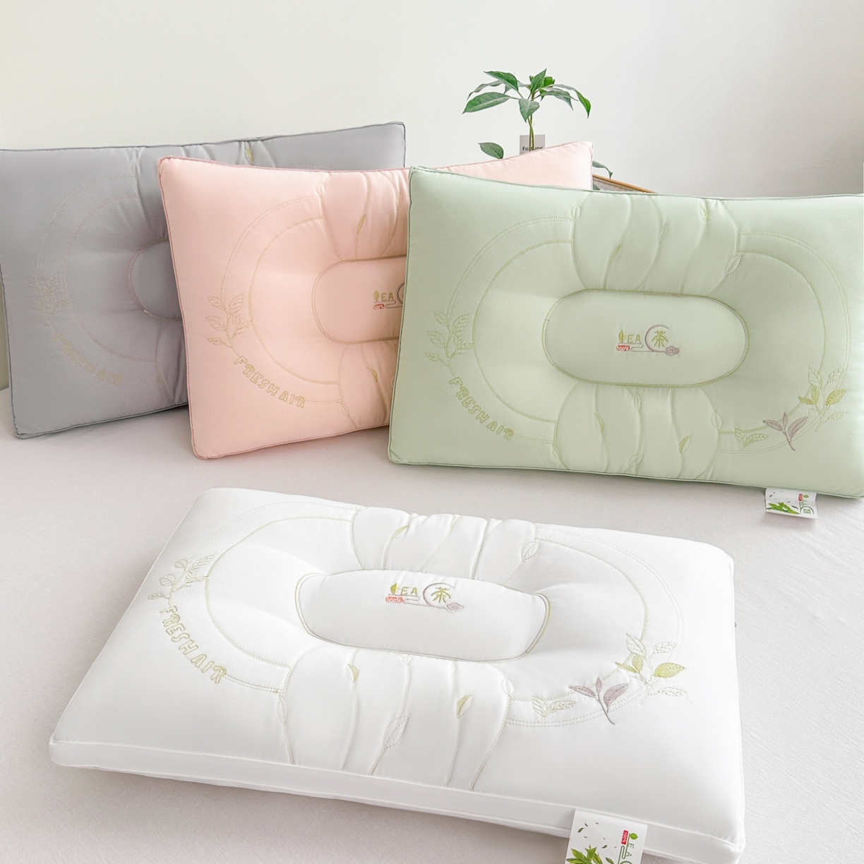 91家纺网 家纺一手货源 找家纺 （总）浩宇家纺 2026新款刺绣高档单人枕头枕芯亲肤透气成人家用舒适定型款6311