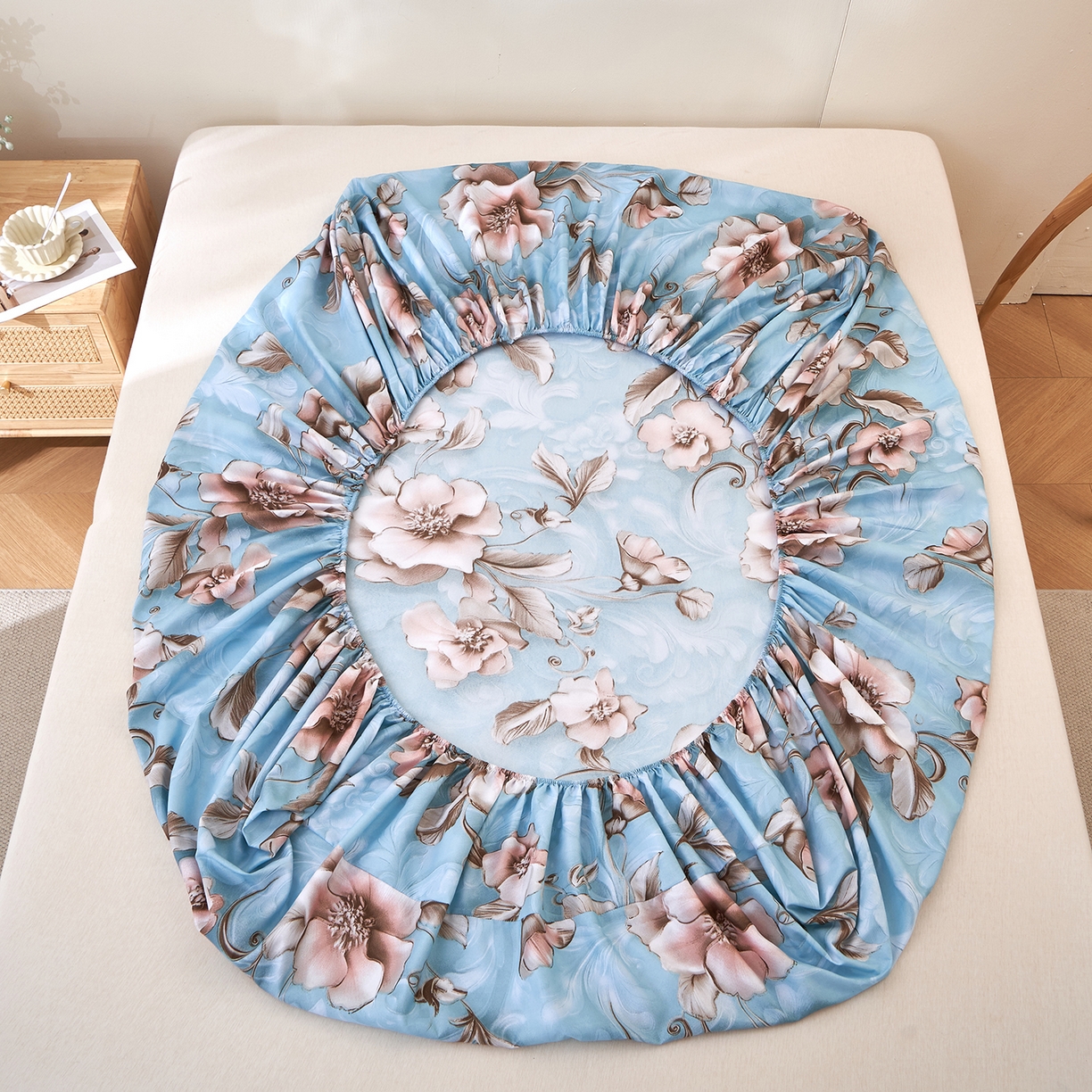 91家纺网 家纺一手货源 找家纺 （总）馨乐家纺 2026新款亲肤舒适印花单床笠