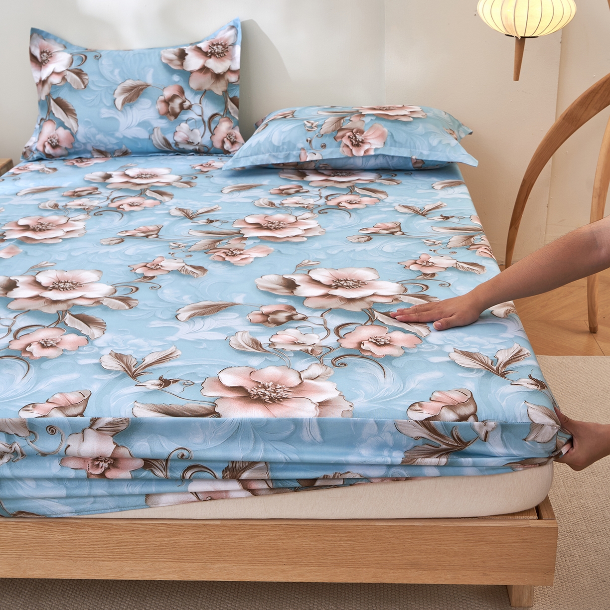 91家纺网 家纺一手货源 找家纺 （总）馨乐家纺 2026新款亲肤舒适印花单床笠