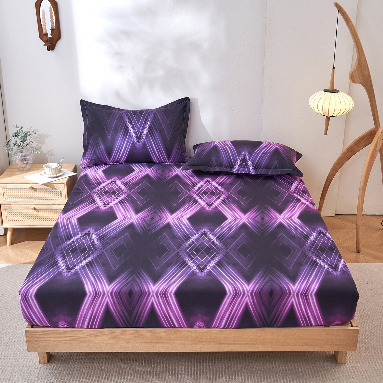 91家纺网 家纺一手货源 找家纺 （总）馨乐家纺 2026新款亲肤舒适印花单床笠