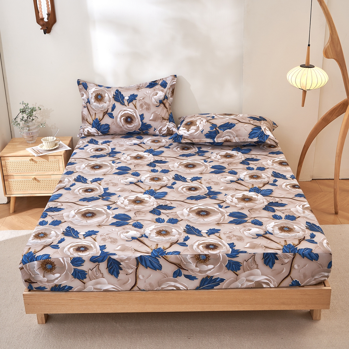 91家纺网 家纺一手货源 找家纺 （总）馨乐家纺 2026新款亲肤舒适印花单床笠