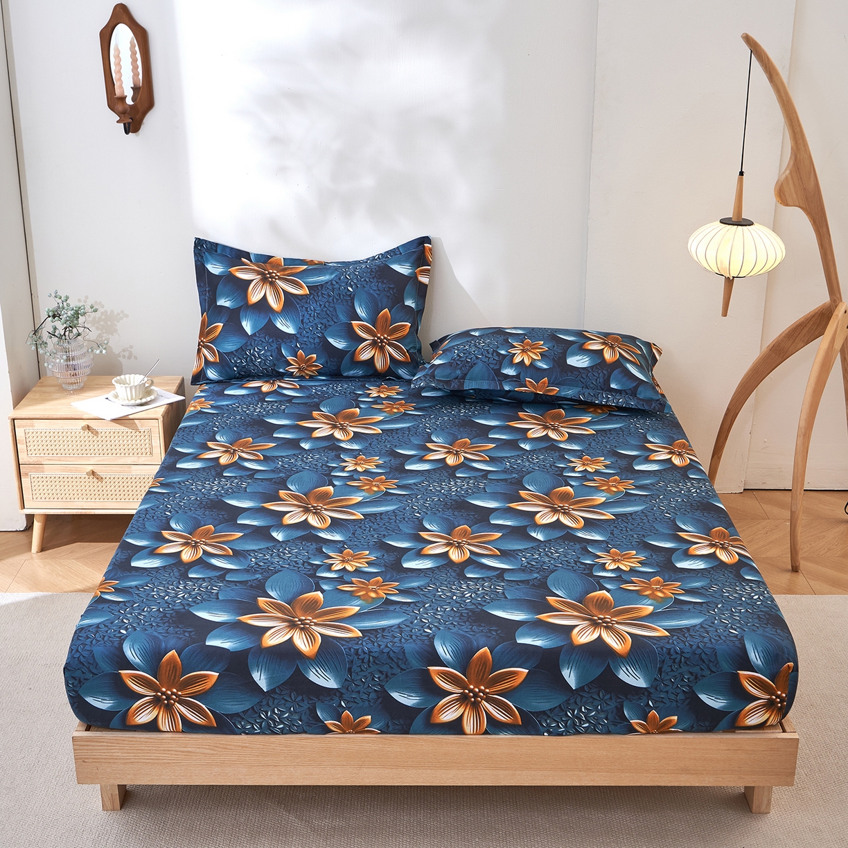 91家纺网 家纺一手货源 找家纺 （总）馨乐家纺 2026新款亲肤舒适印花单床笠