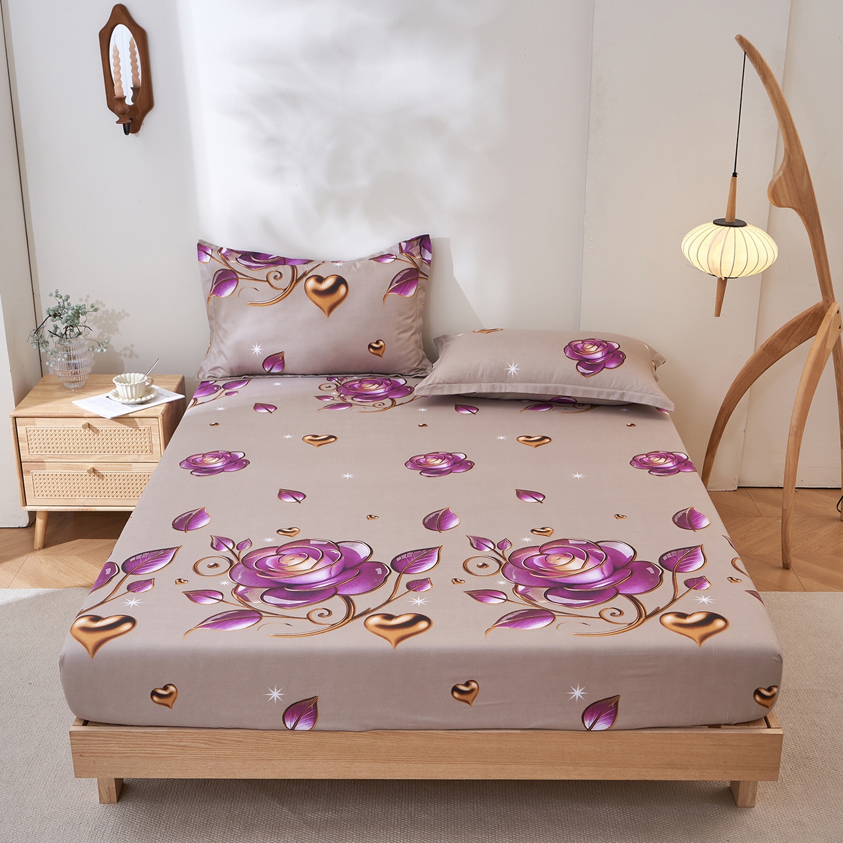 91家纺网 家纺一手货源 找家纺 （总）馨乐家纺 2026新款亲肤舒适印花单床笠