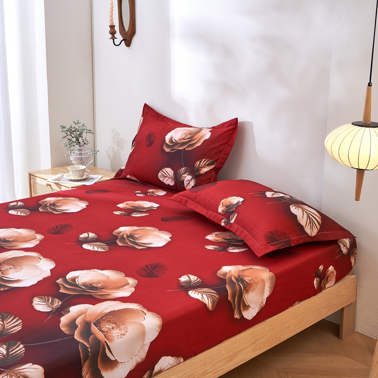 91家纺网 家纺一手货源 找家纺 馨乐家纺 2026新款亲肤舒适印花单床笠 花雅图