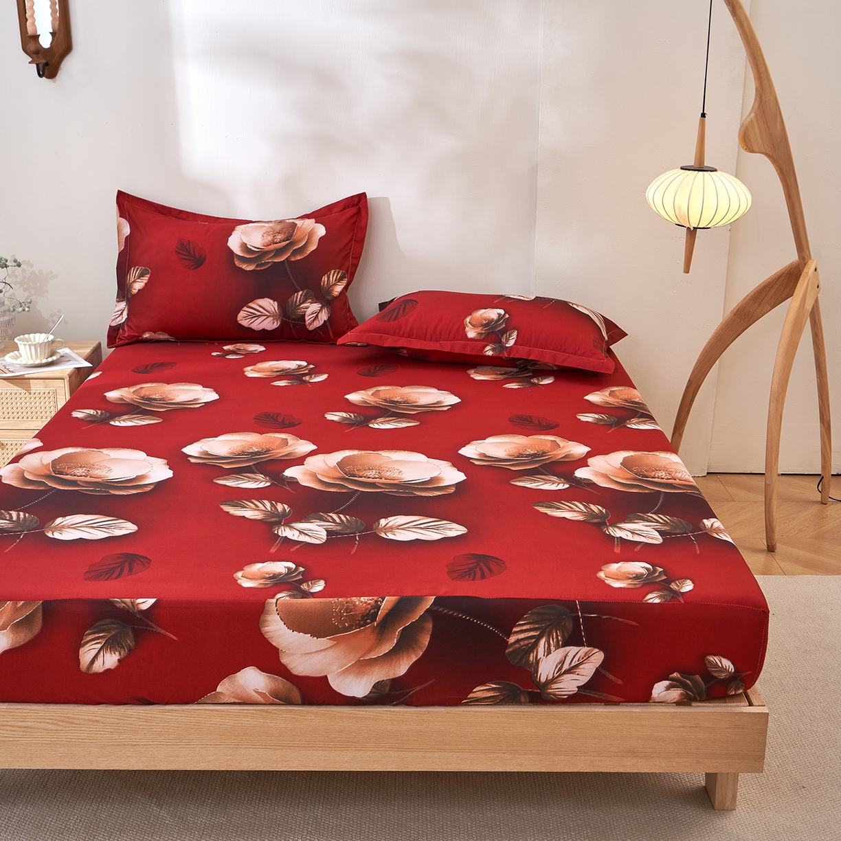 91家纺网 家纺一手货源 找家纺 馨乐家纺 2026新款亲肤舒适印花单床笠 花雅图