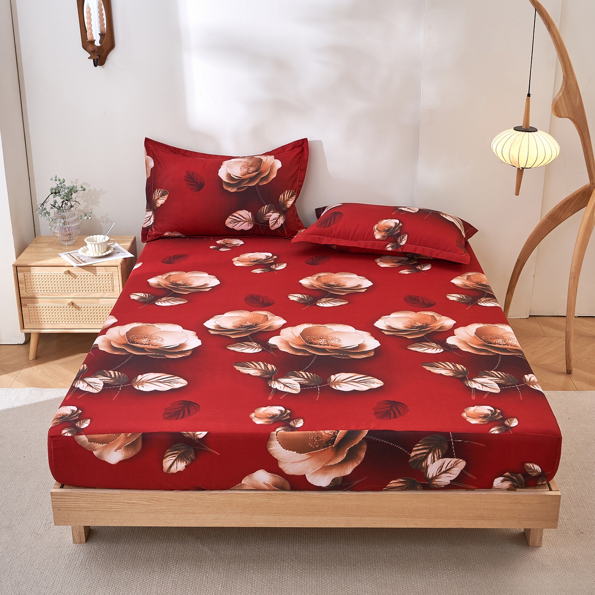 馨乐家纺 2026新款亲肤舒适印花单床笠 花雅图