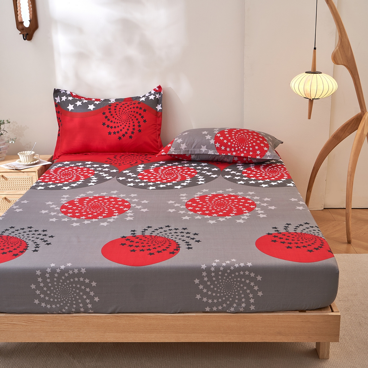 91家纺网 家纺一手货源 找家纺 馨乐家纺 2026新款亲肤舒适印花单床笠 抒情